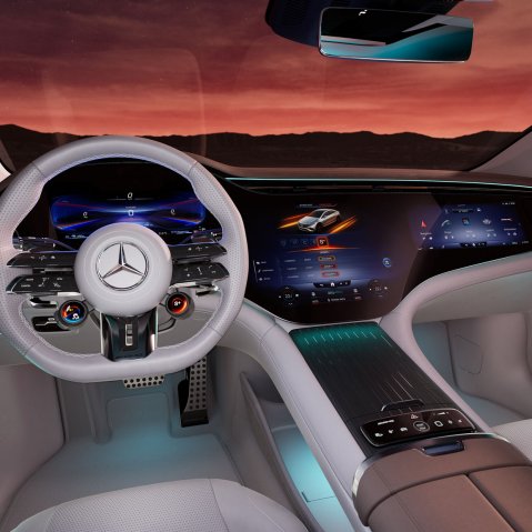 New mercedes eqs sales interior