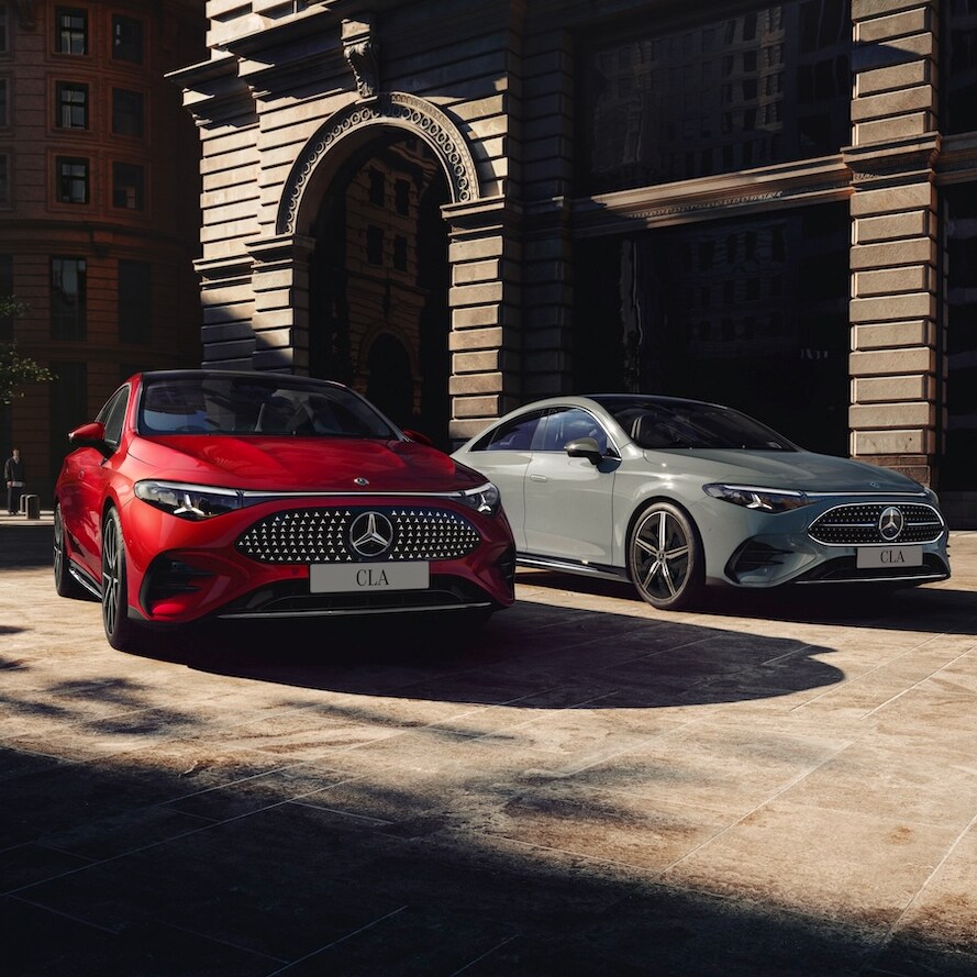 Mercedes-Benz CLA and CLA electric.