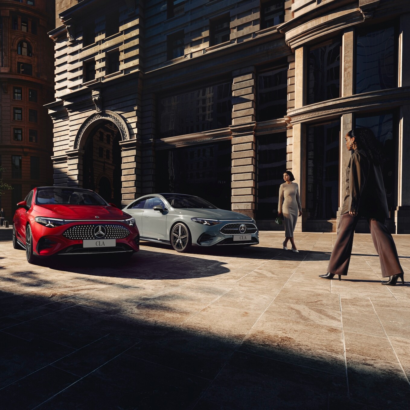 Mercedes-Benz CLA and CLA electric.