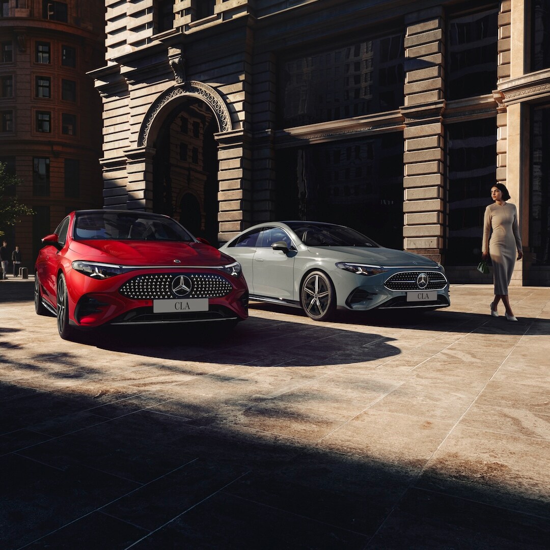 Mercedes-Benz CLA and CLA electric.