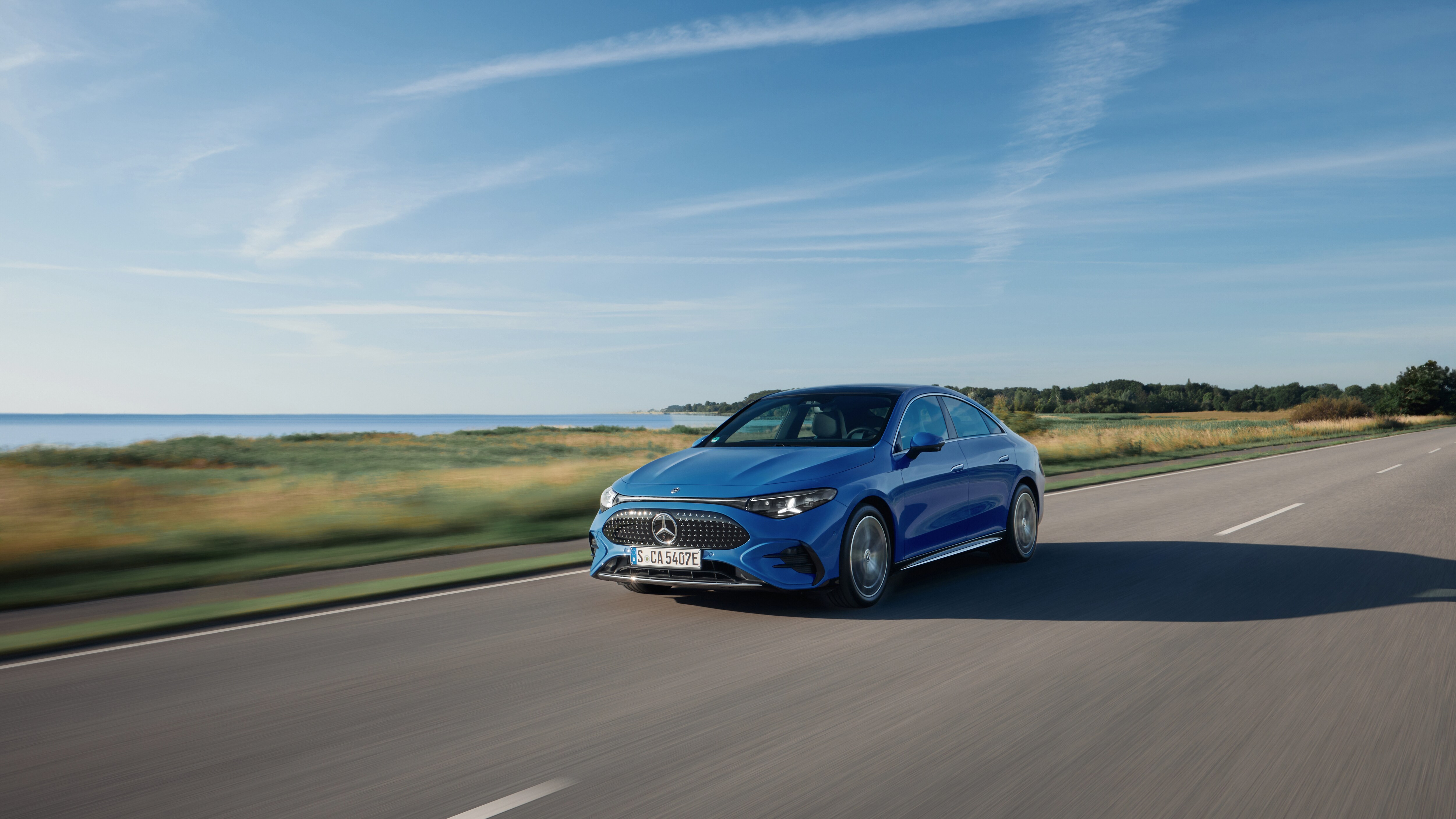 Mercedes-Benz CLA Electric front side view