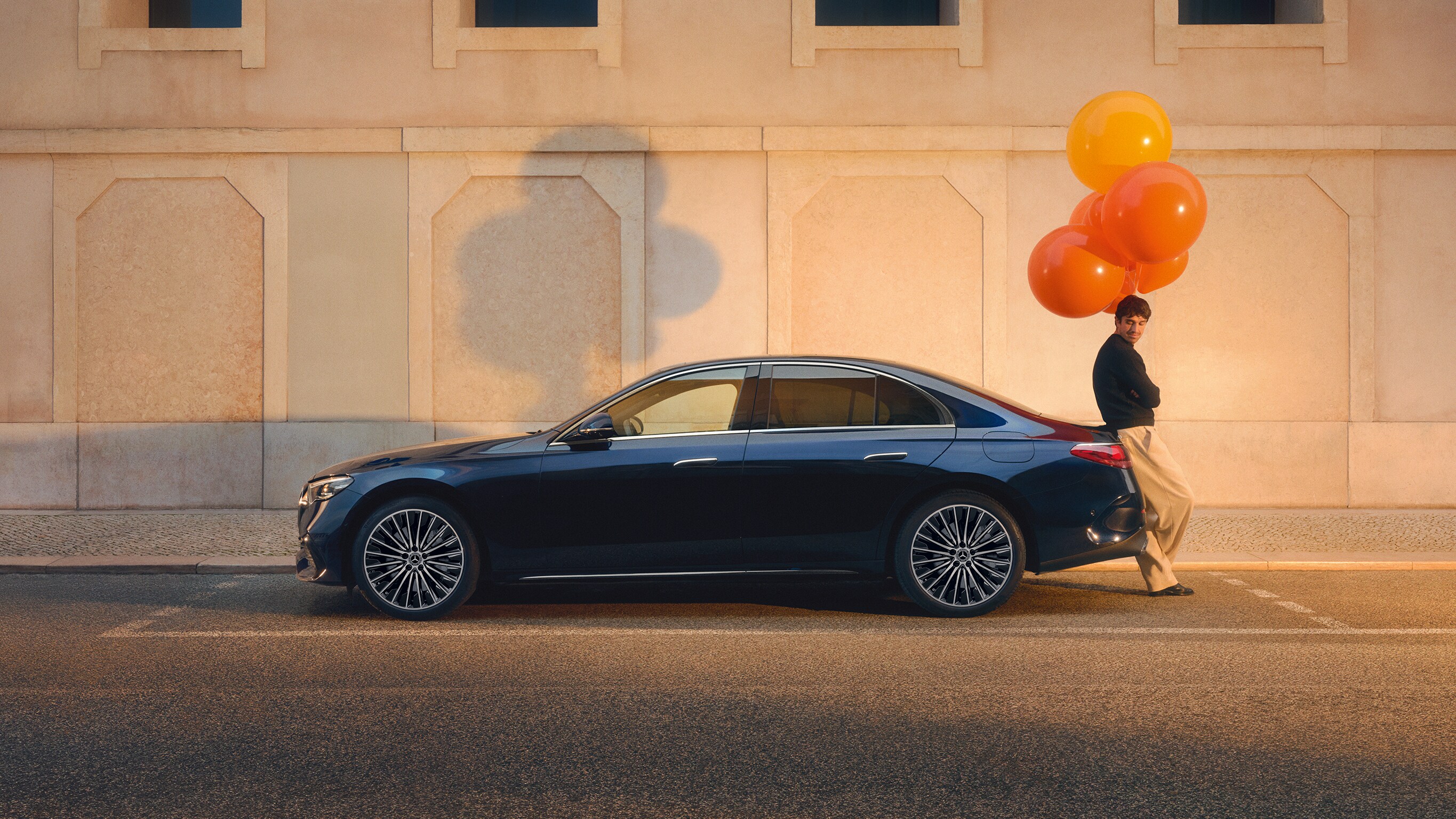 A car driving down a bridge