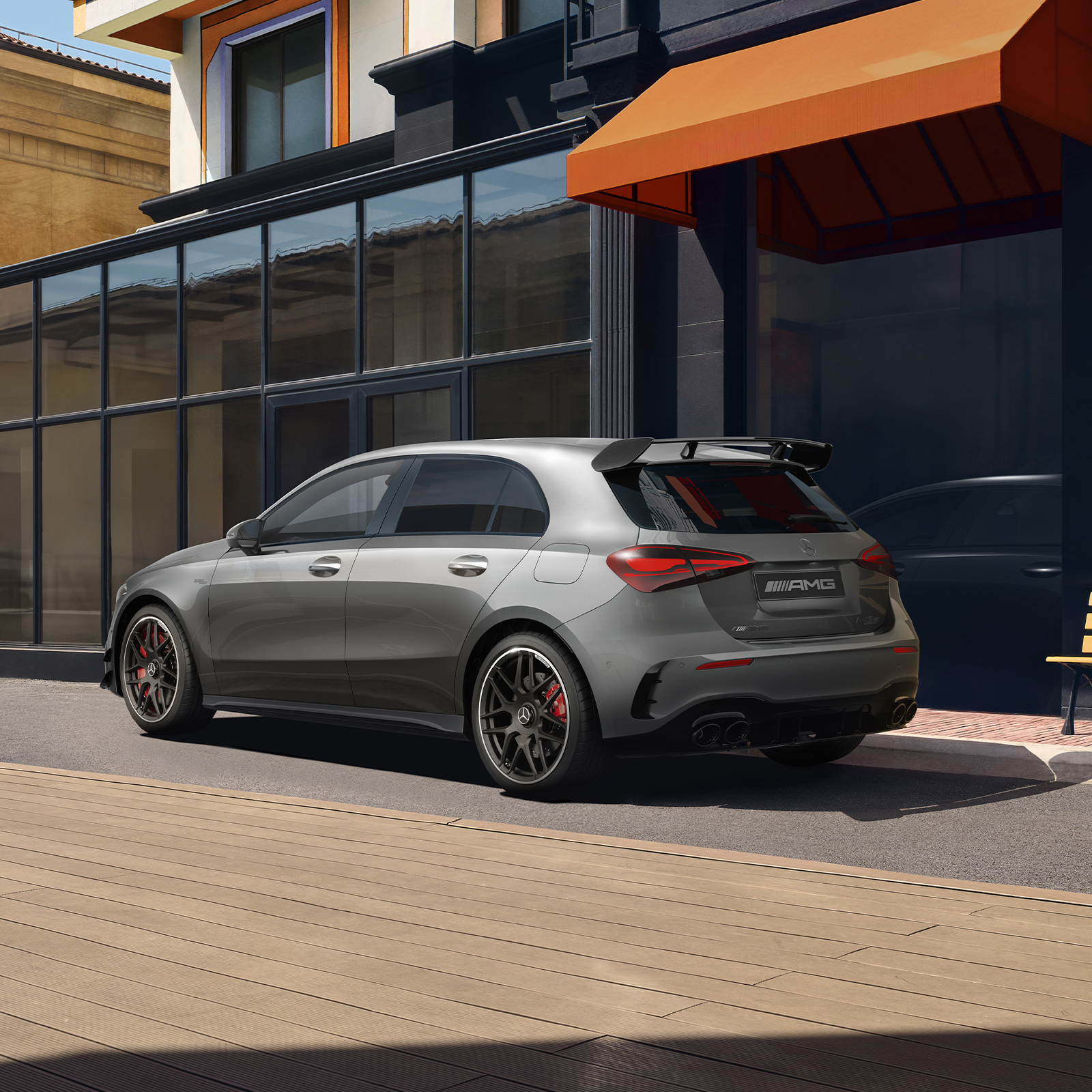 A 45 S Hatch Edition R+ The rear view of the A 45 S Hatch Edition R+