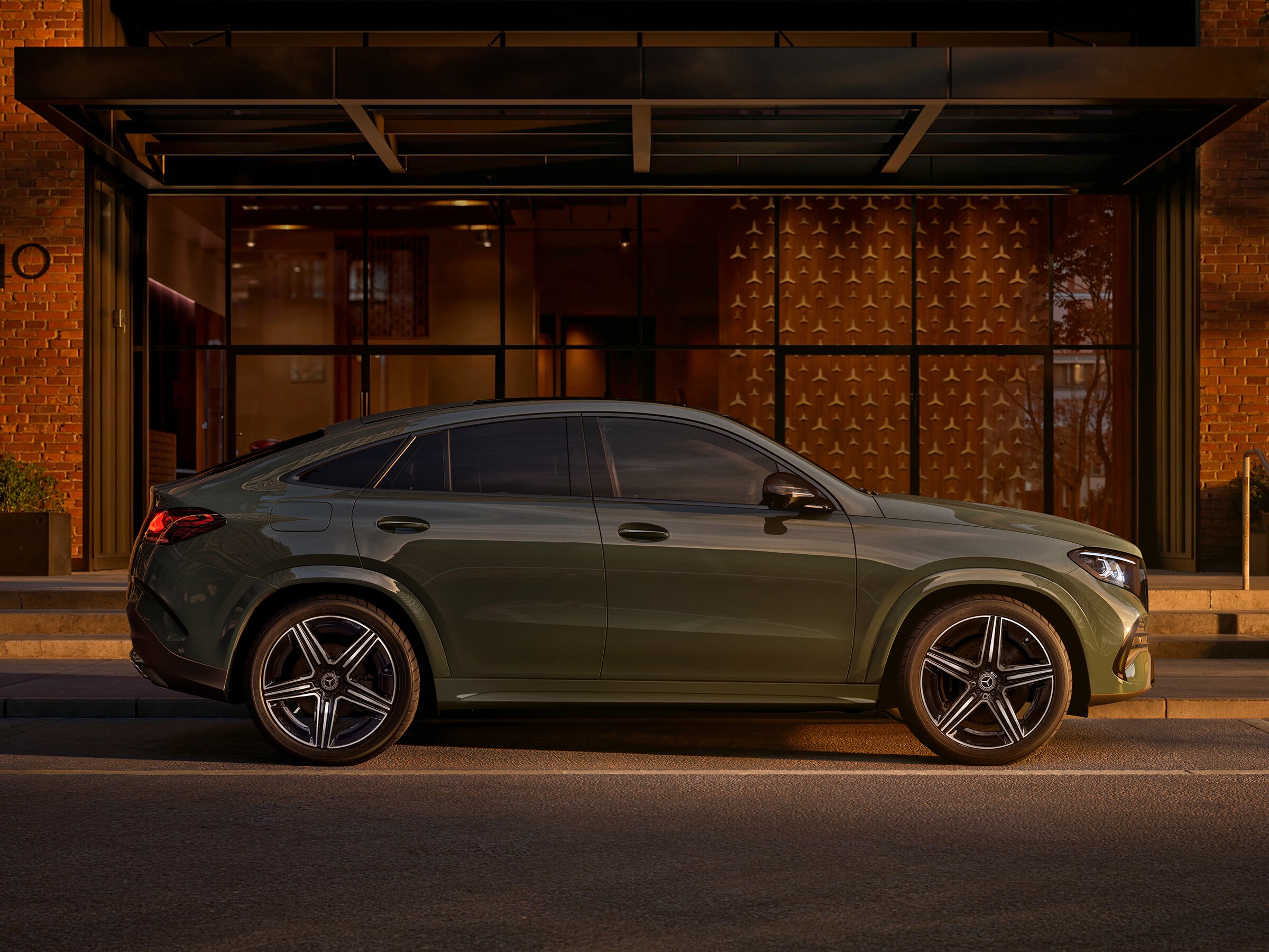 Exterior of Mercedes-Benz GLE Coupé.
