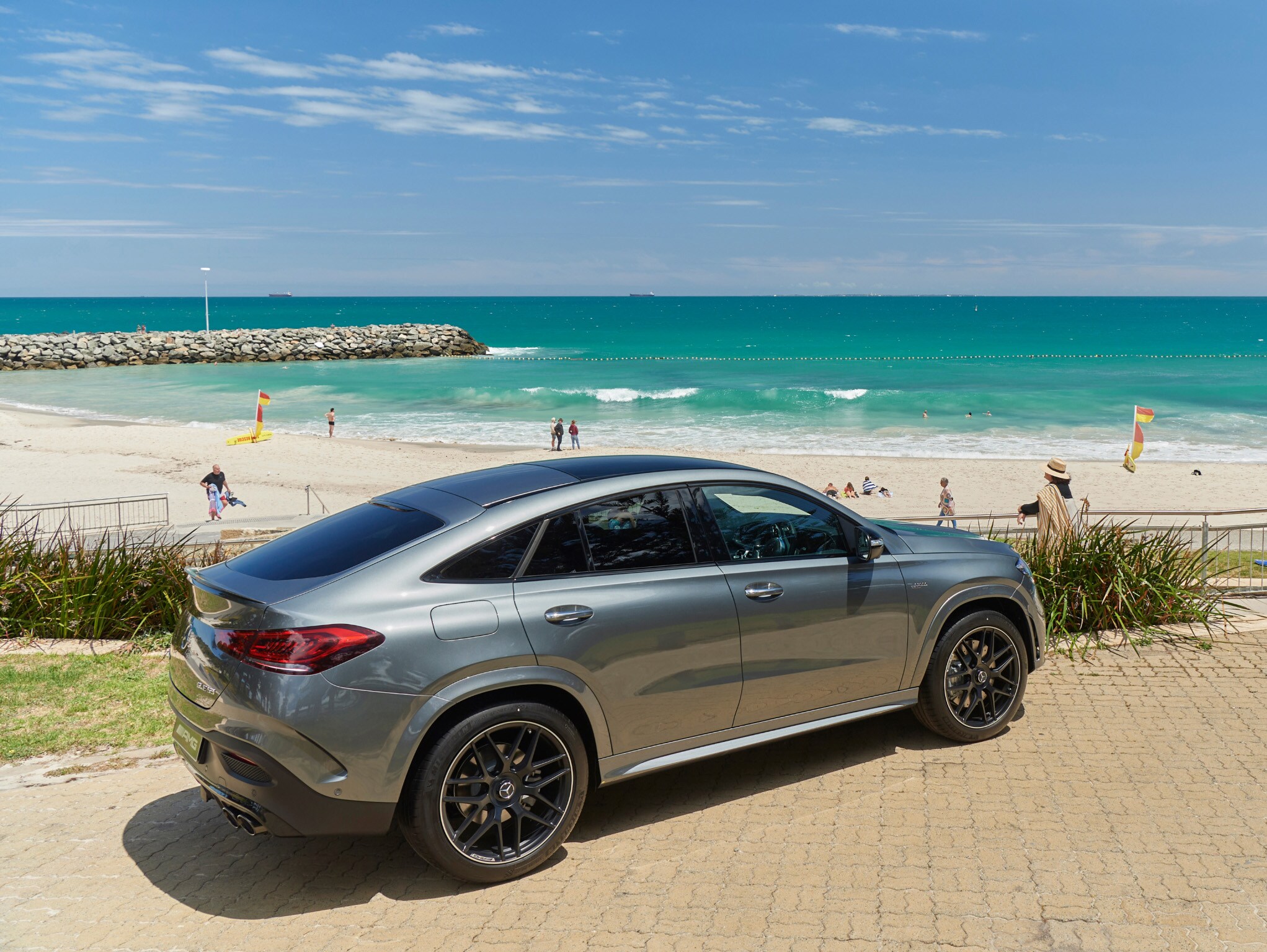 Mercedes-AMG GLE 53 4MATIC+ Coupé at Cottesloe Beach