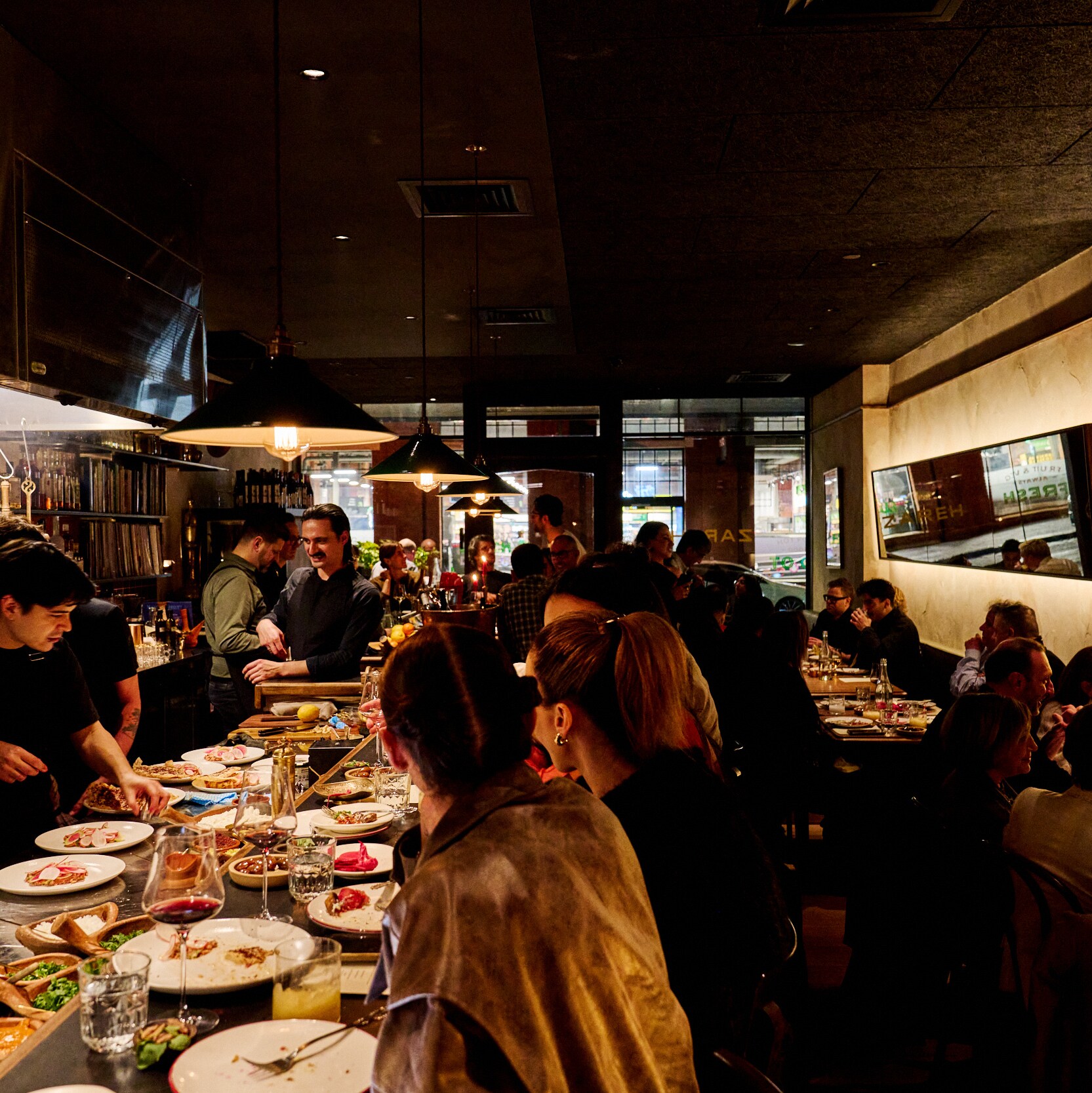 Diners eating at Melbourne restaurant, Zareh. Image credit/photographer: Ashley Ludkin
