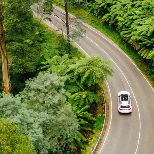 Mercedes-Benz GLS in the Yarra Valley in Victoria.
