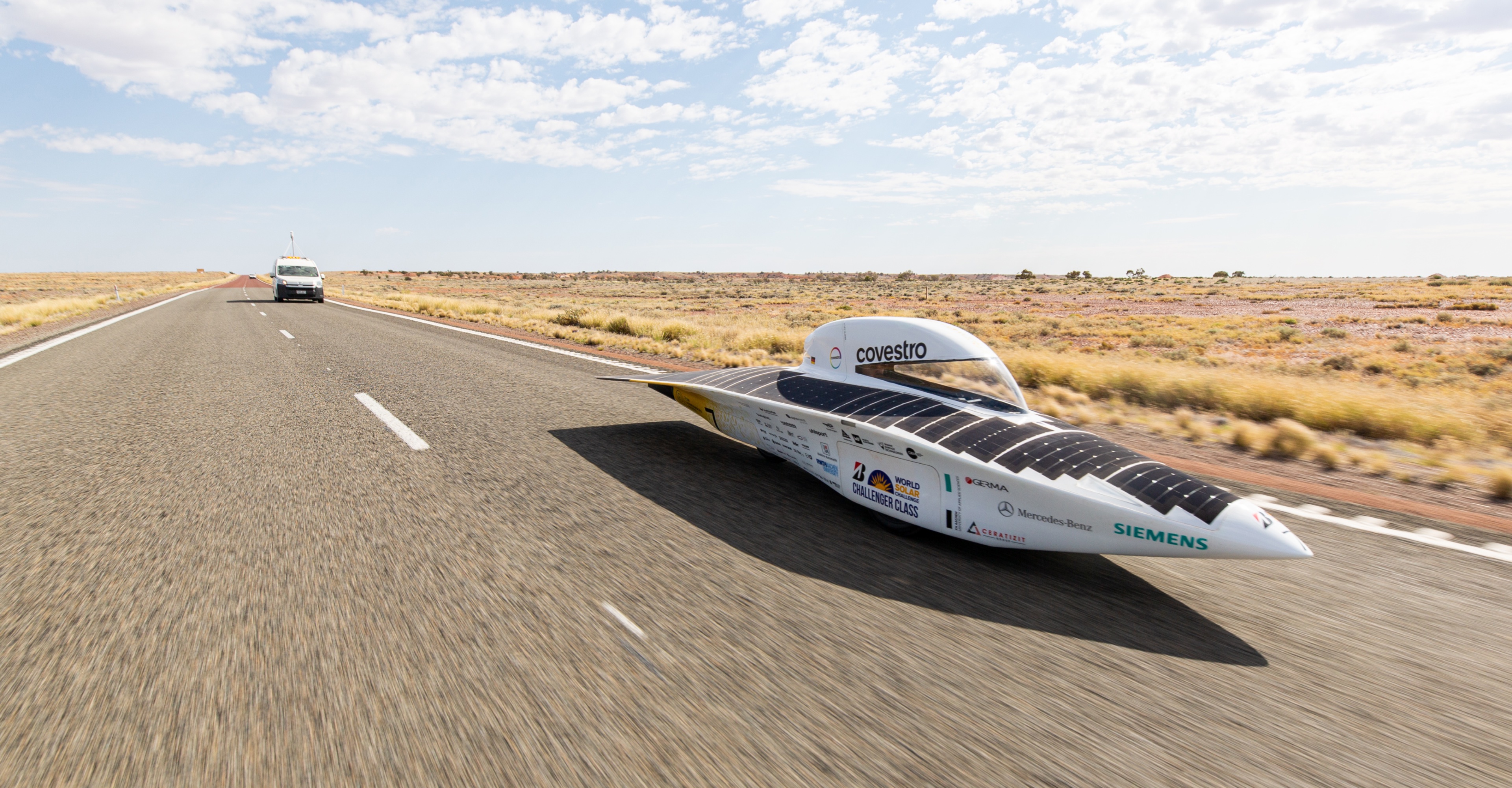 Team Sonnenwagen’s Covestro Adelie at the World Solar Challenge 2023 Team Sonnenwagen’s Covestro Adelie at the World Solar Challenge 2023