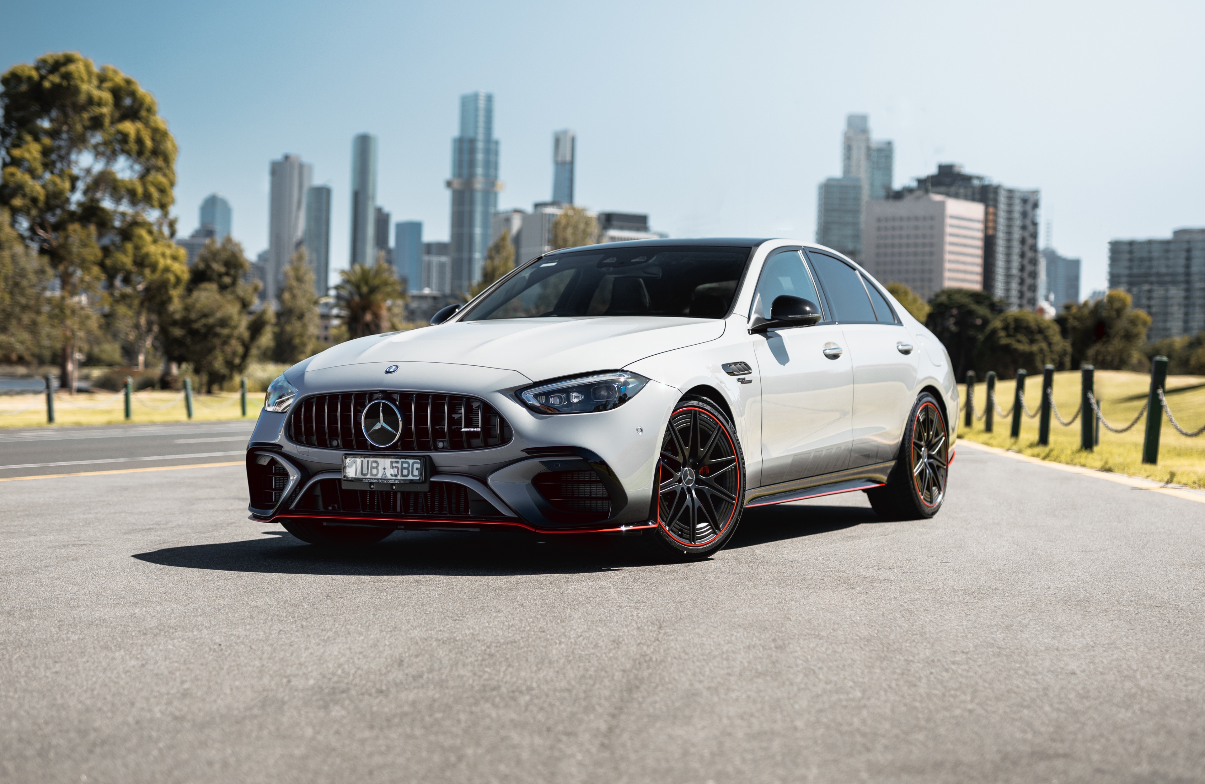 Mercedes-AMG C 63 S E PERFORMANCE F1 Edition The Mercedes-AMG C 63 S E PERFORMANCE F1 Edition. Image credit/photographer: Nathan Jacobs
