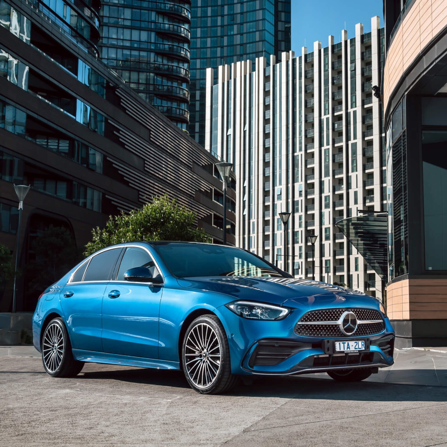 Exterior of the Mercedes-Benz C 200
