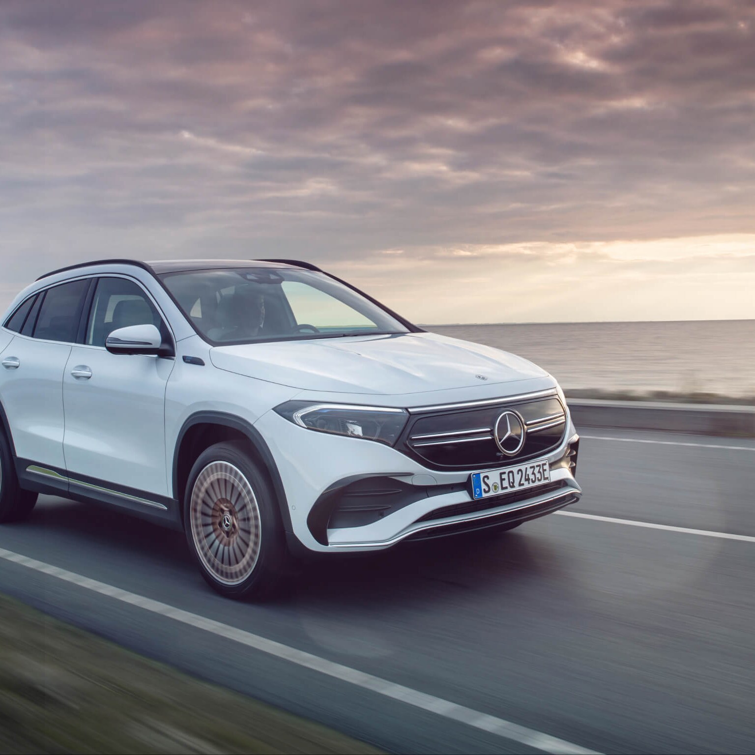 The Mercedes-Benz EQA 250 all-electric vehicle