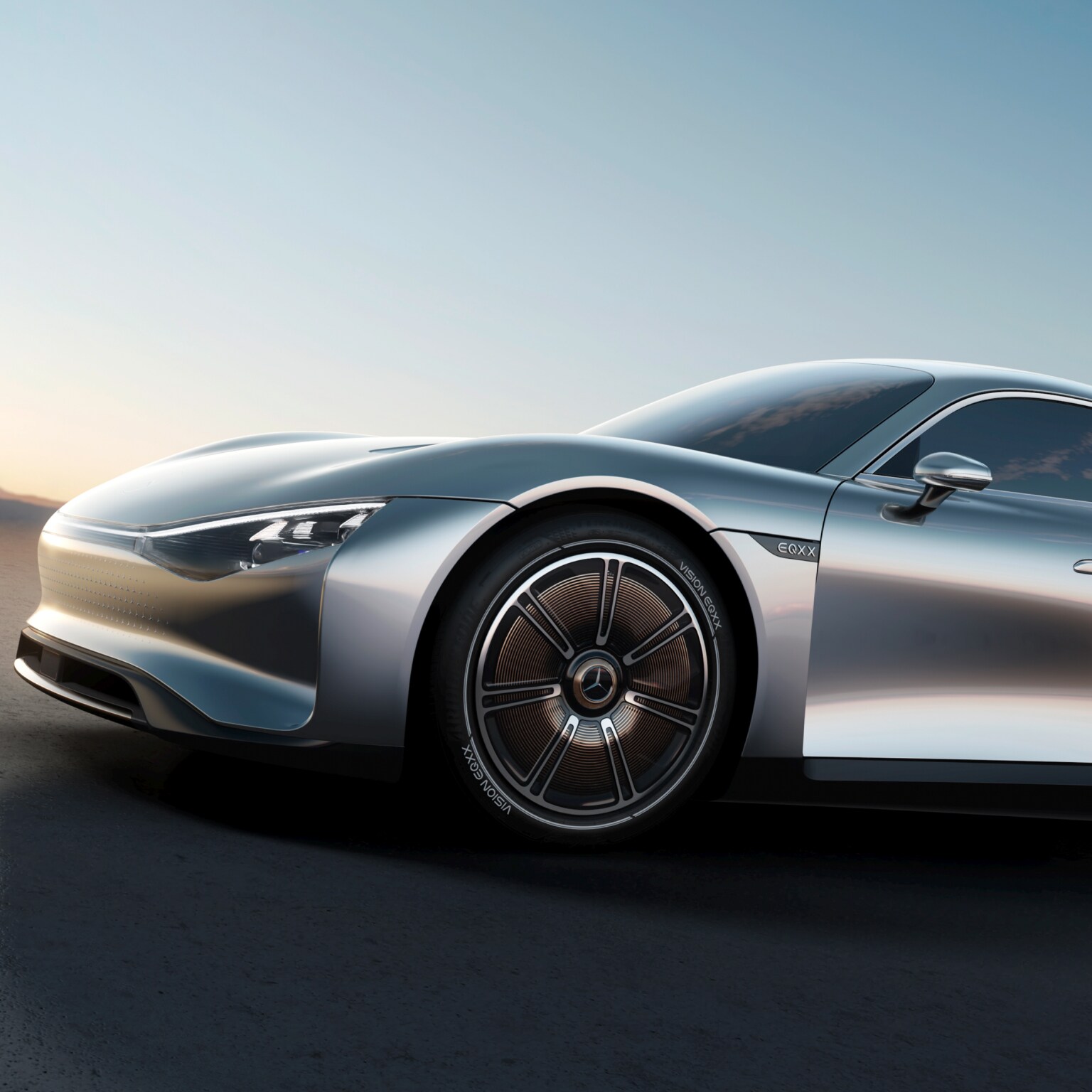 The Mercedes-Benz VISION EQXX concept car