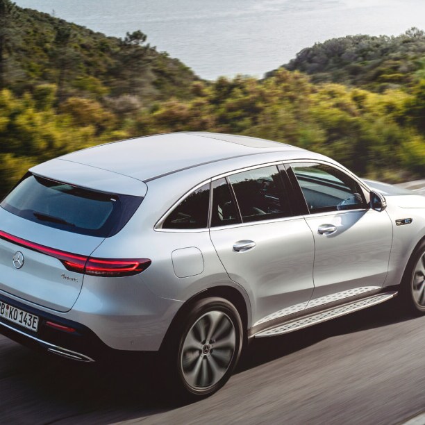 Mercedes-Benz EQC on the road