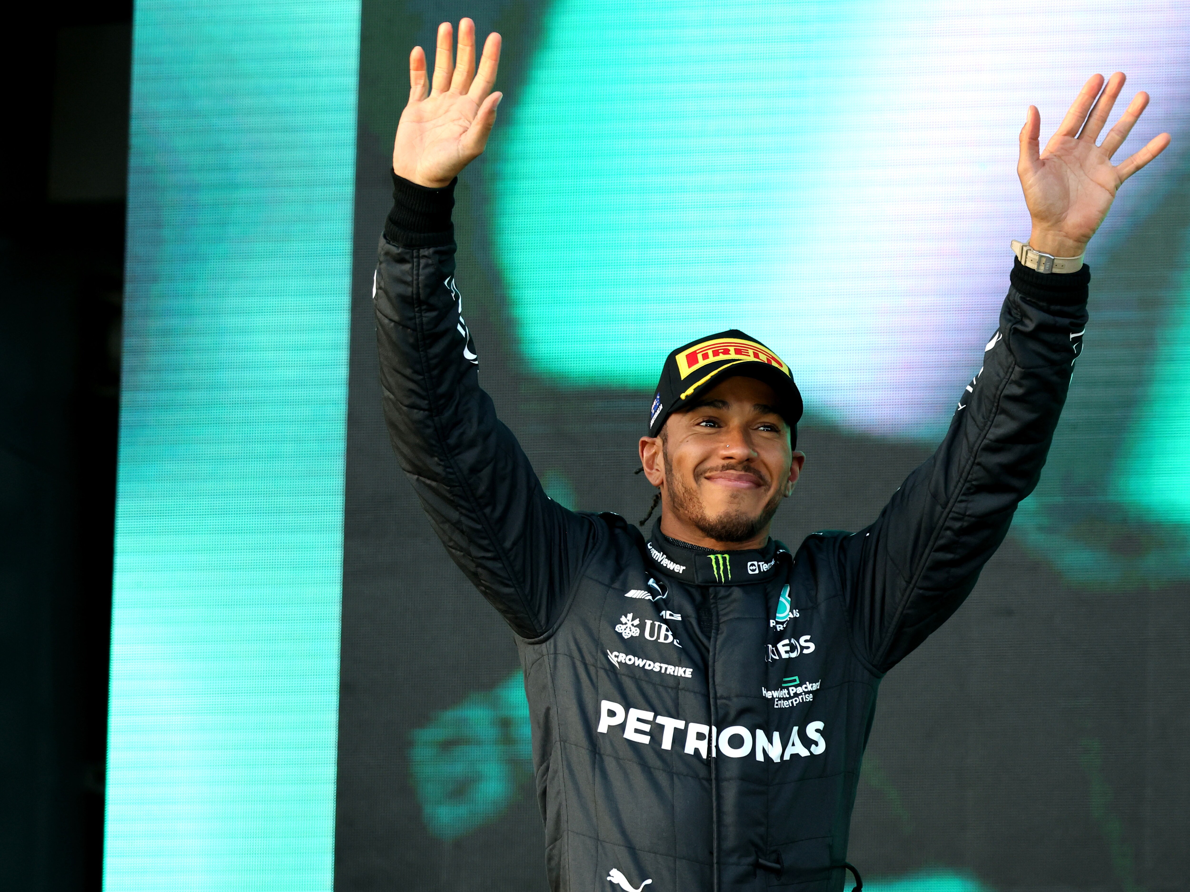 Lewis Hamilton at the 2023 Australian Grand Prix.