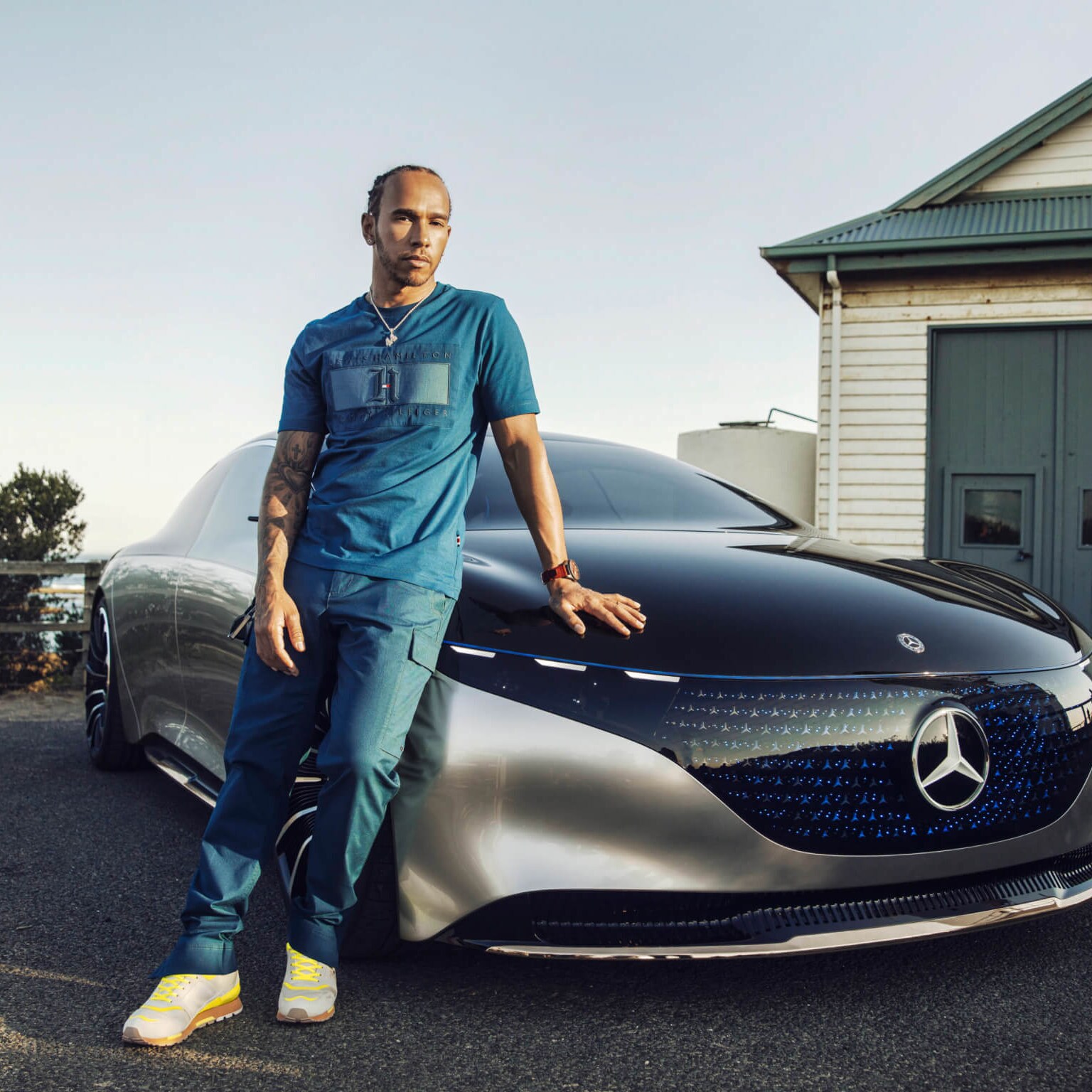 A man and a car