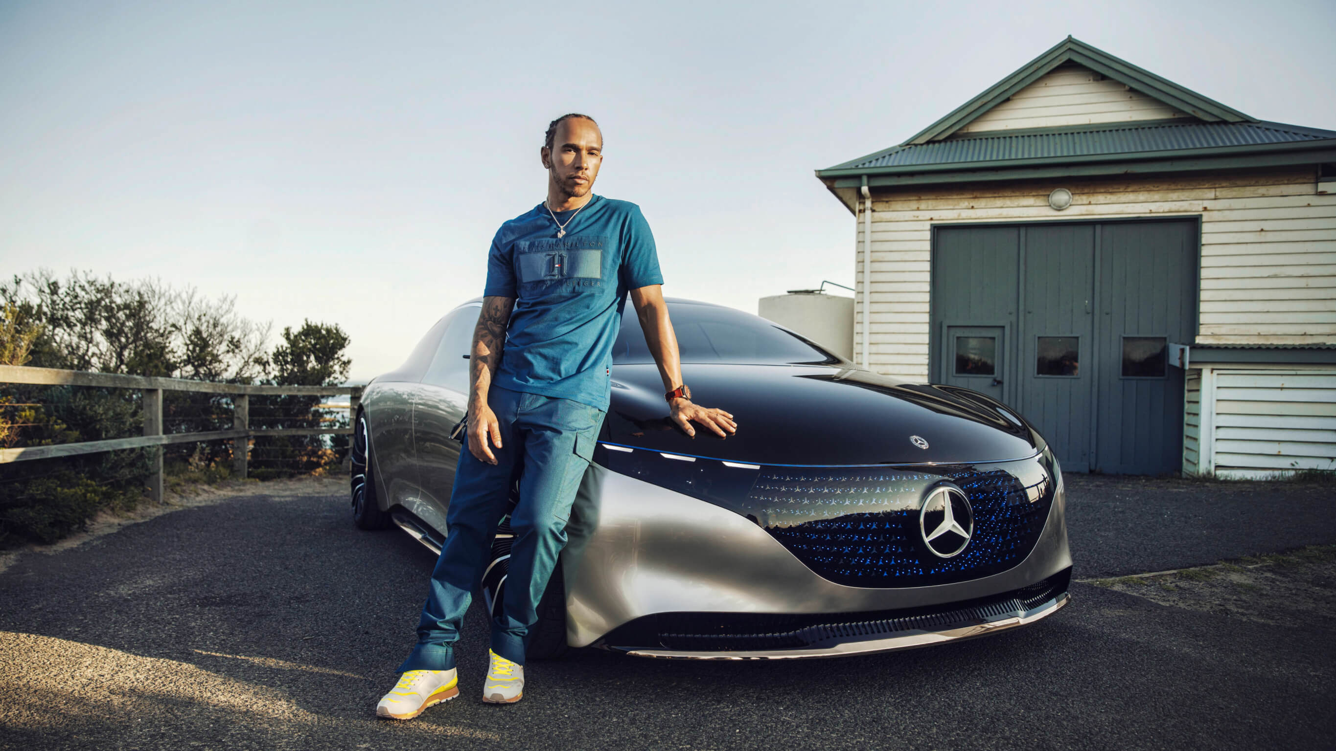 Lewis Hamilton A man and a car