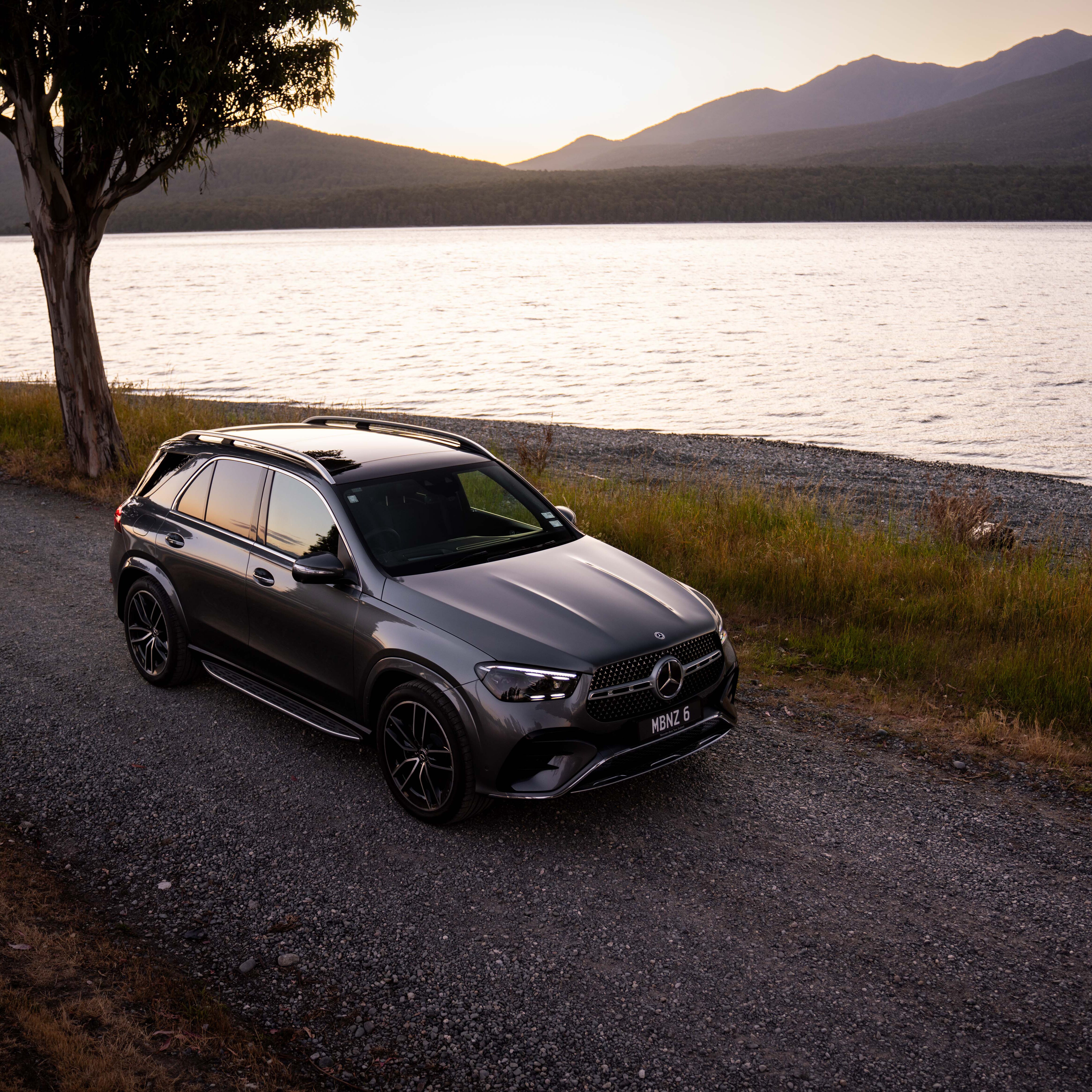  A Mercedes-Benz GLE SUV driving on a road