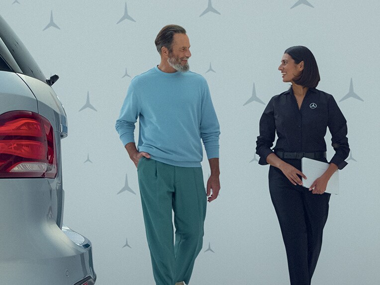 Customer & Mercedes-Benz Sales Representative.