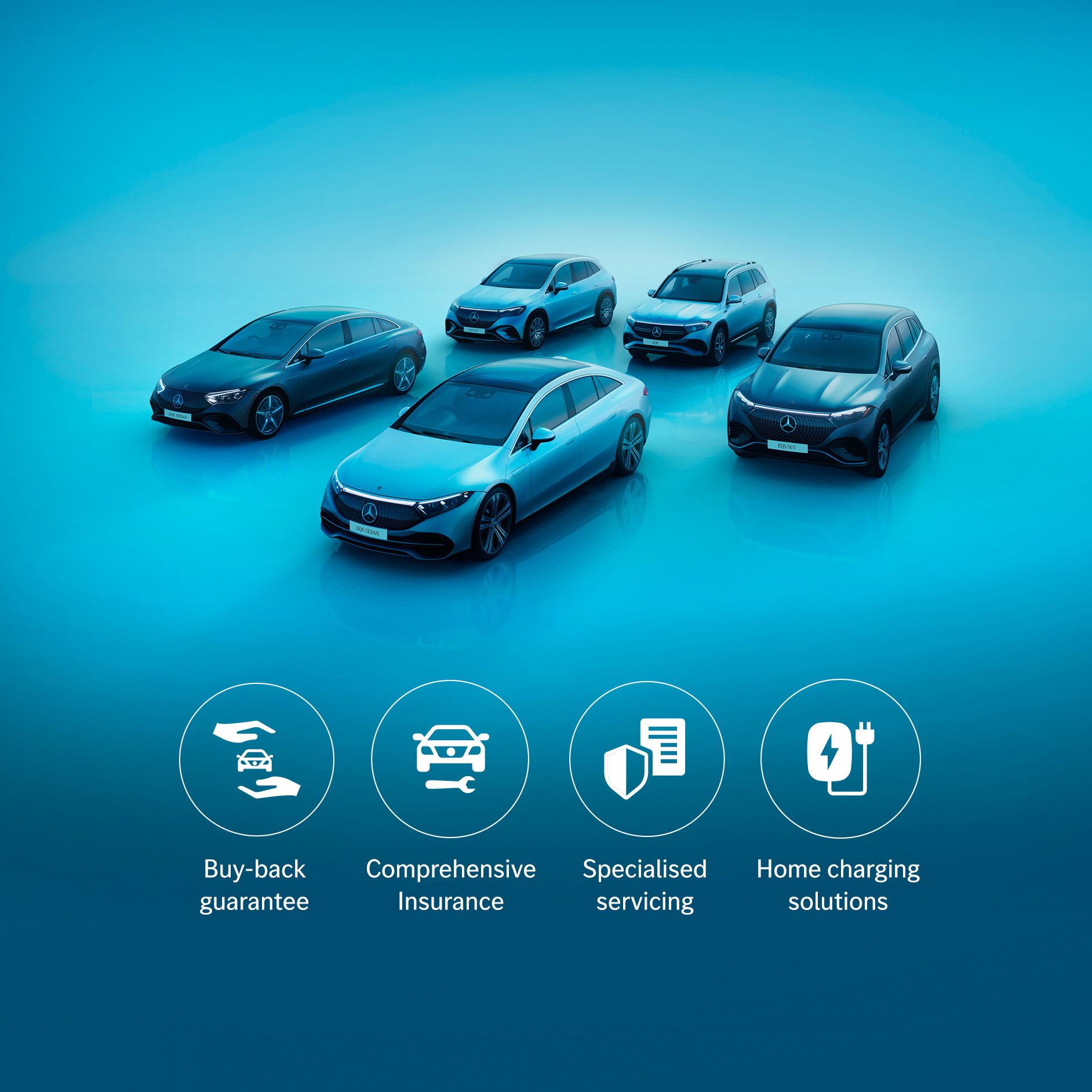 Everything you need for your electric Mercedes-Benz vehicle Electric Mercedes-Benz vehicles