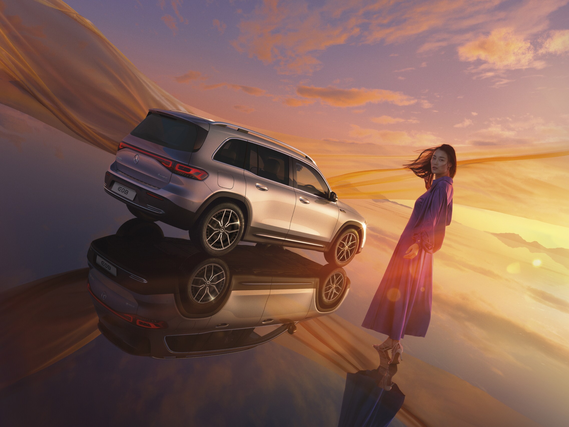 The all-electric EQB from Mercedes-EQ
