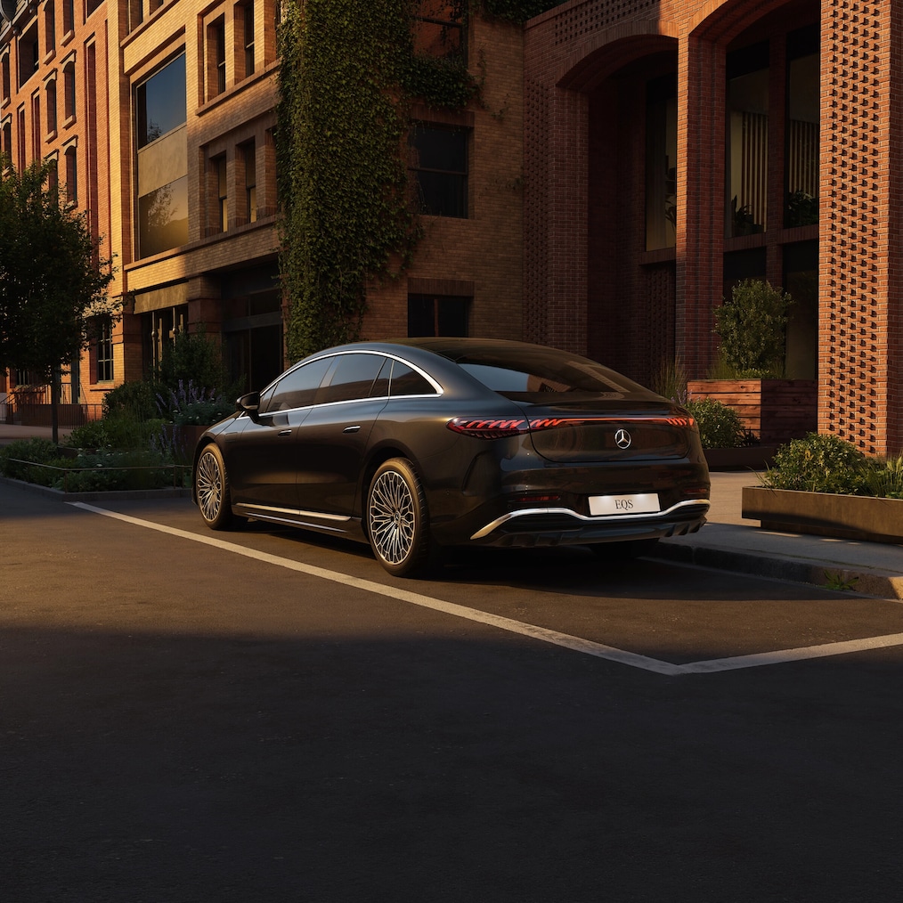 Charging with the new all-electric EQS from Mercedes-Benz.