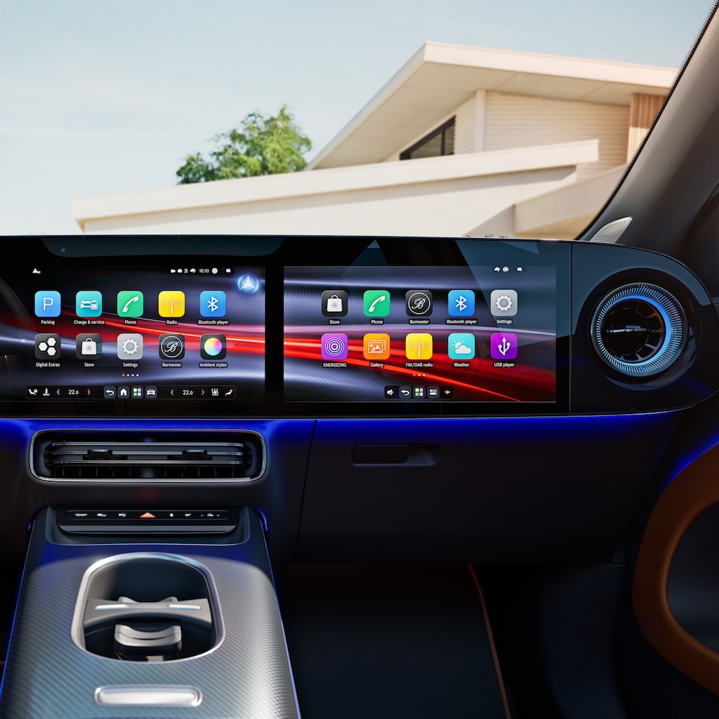 The MB.OS of the all-new electric GLB.