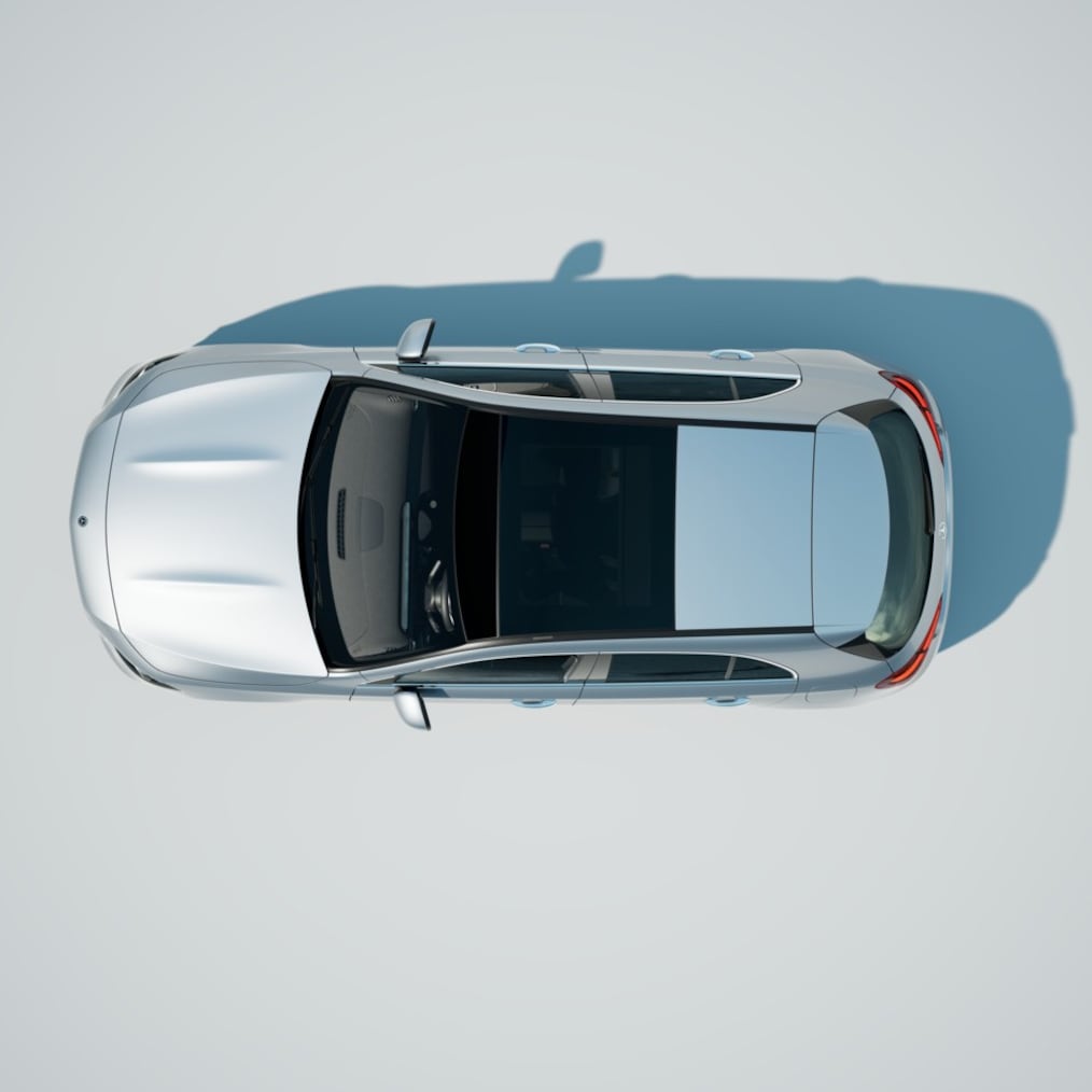 Close-up on a loudspeaker of the Burmester® surround sound system.