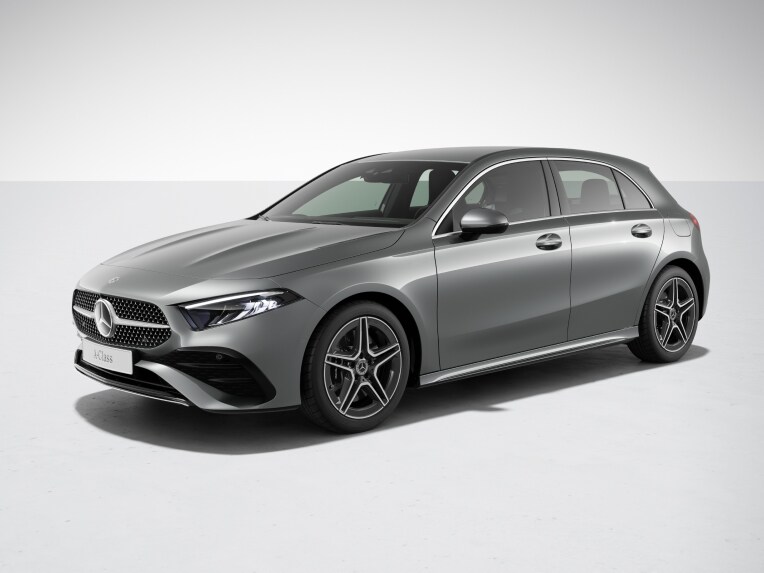 The exterior of the Mercedes-Benz A-Class Hatchback with the AMG Line equipment line.
