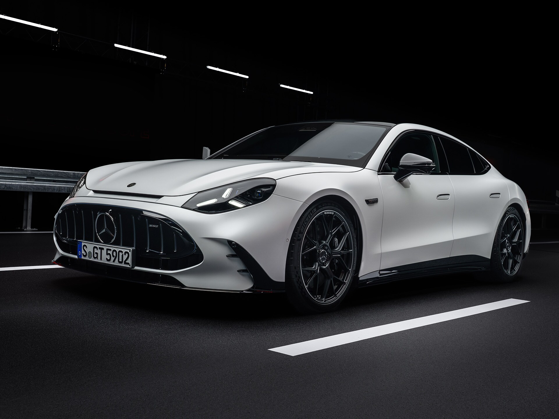 Charging the all-new GT 4-Door Coupé from Mercedes-AMG.