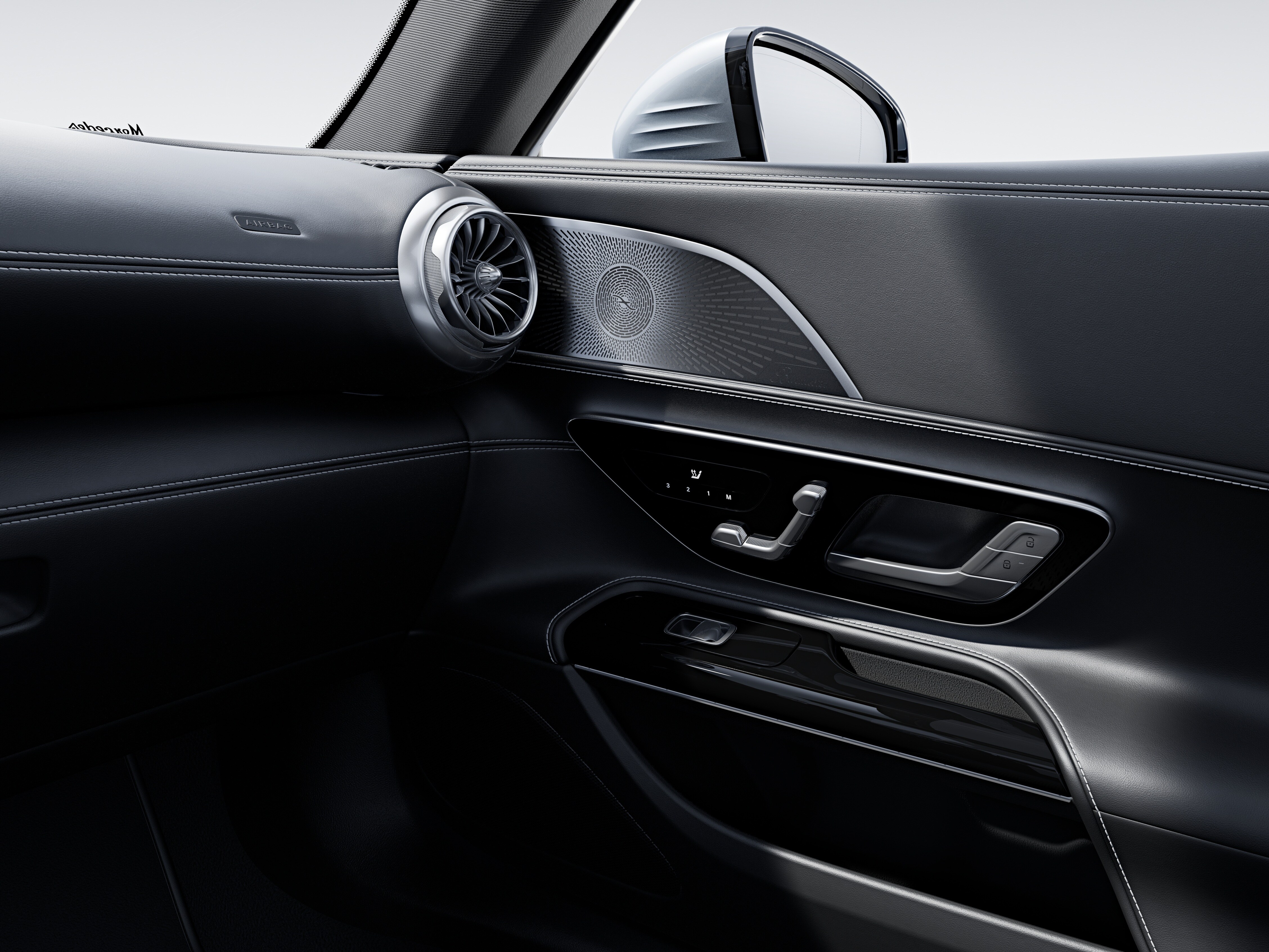 Burmester® high-end 3D surround sound system speakers in the Mercedes-AMG GT Coupé.