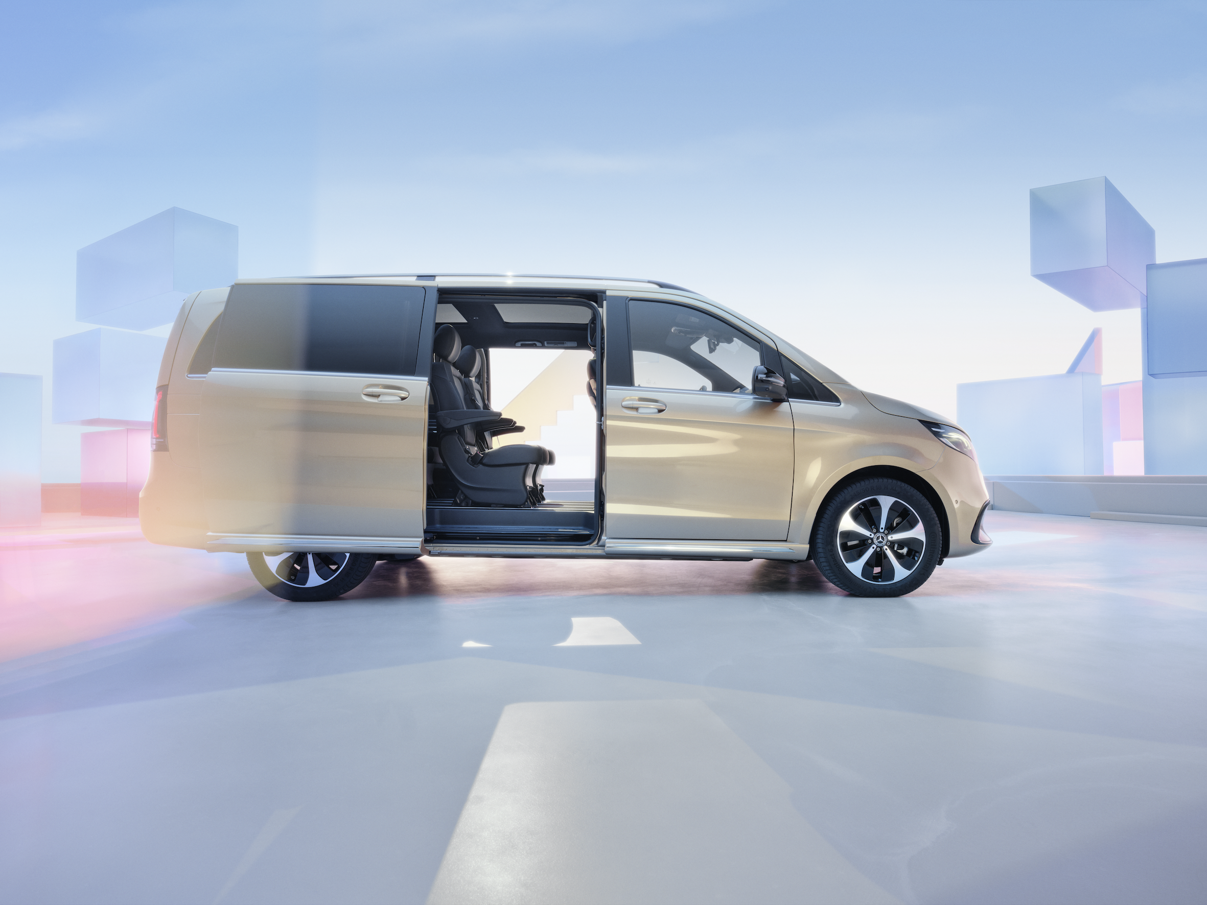 Mercedes-Benz EQV, leasing and purchase The image shows the Mercedes-Benz EQV.
