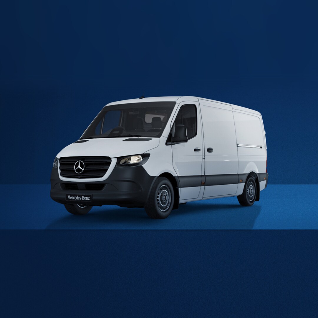 Mercedes-Benz Sprinter 311s against a dark blue backdrop