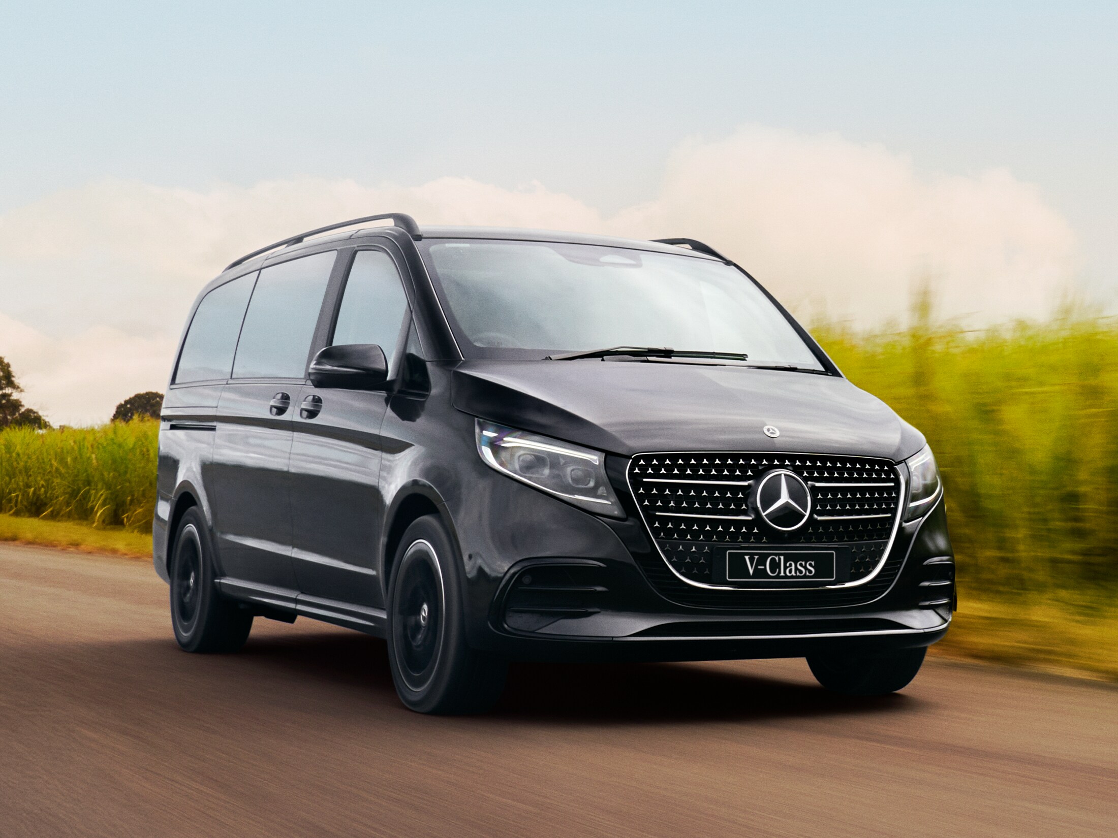 Image of Mercedes-Benz V-Class, on dirt road