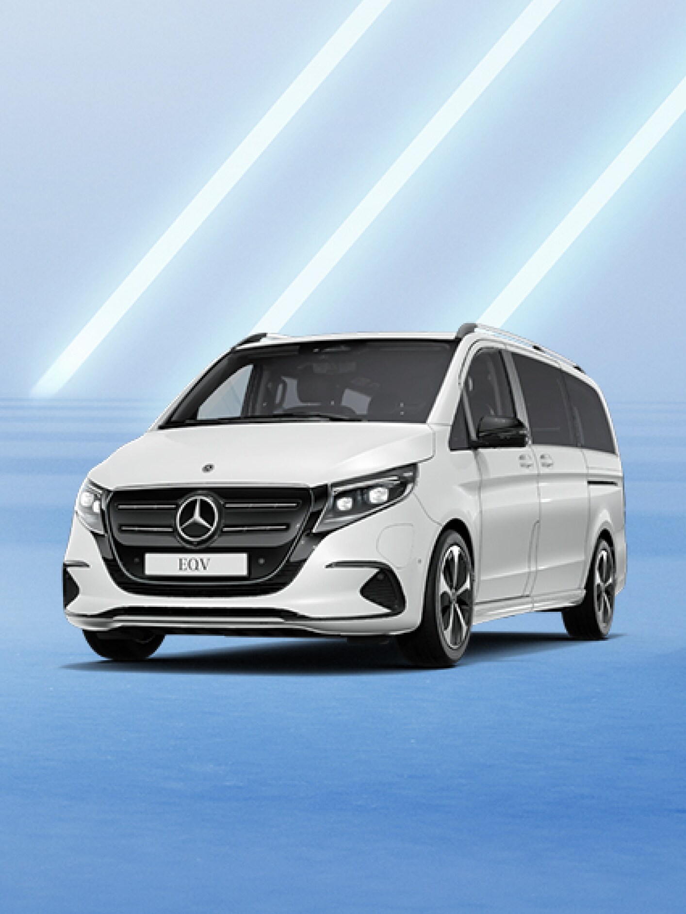 Mercedes-Benz EQV at a charging station