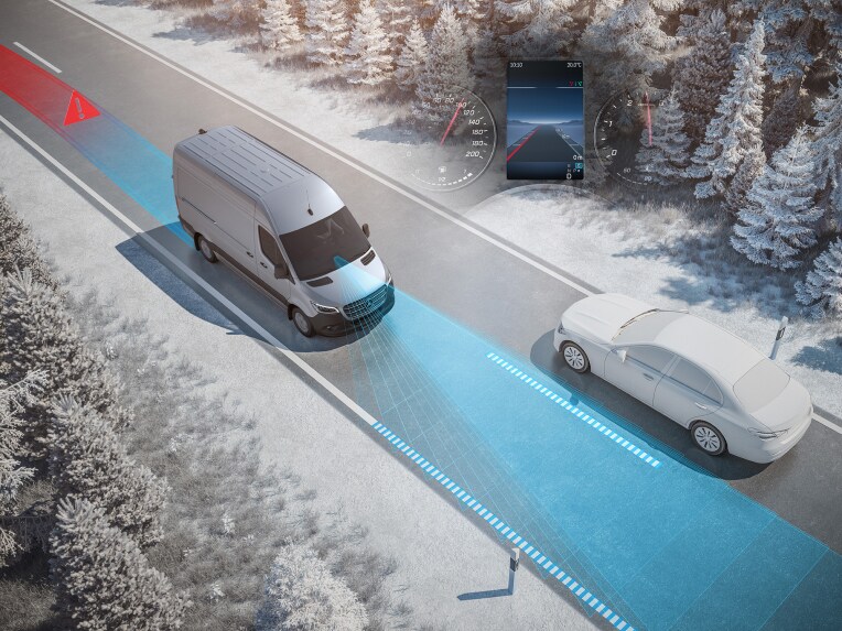 Active Lane Keeping Assist can warn the driver both audibly and visually.