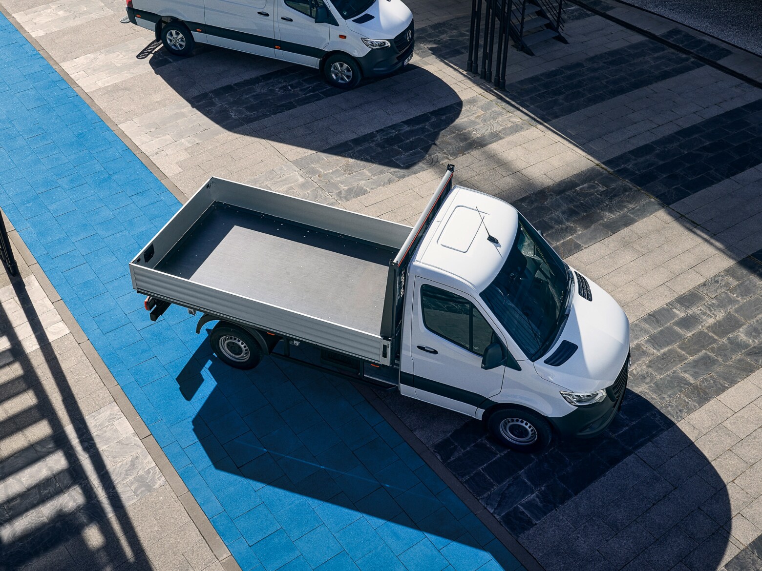 eSprinter charging at the charging station