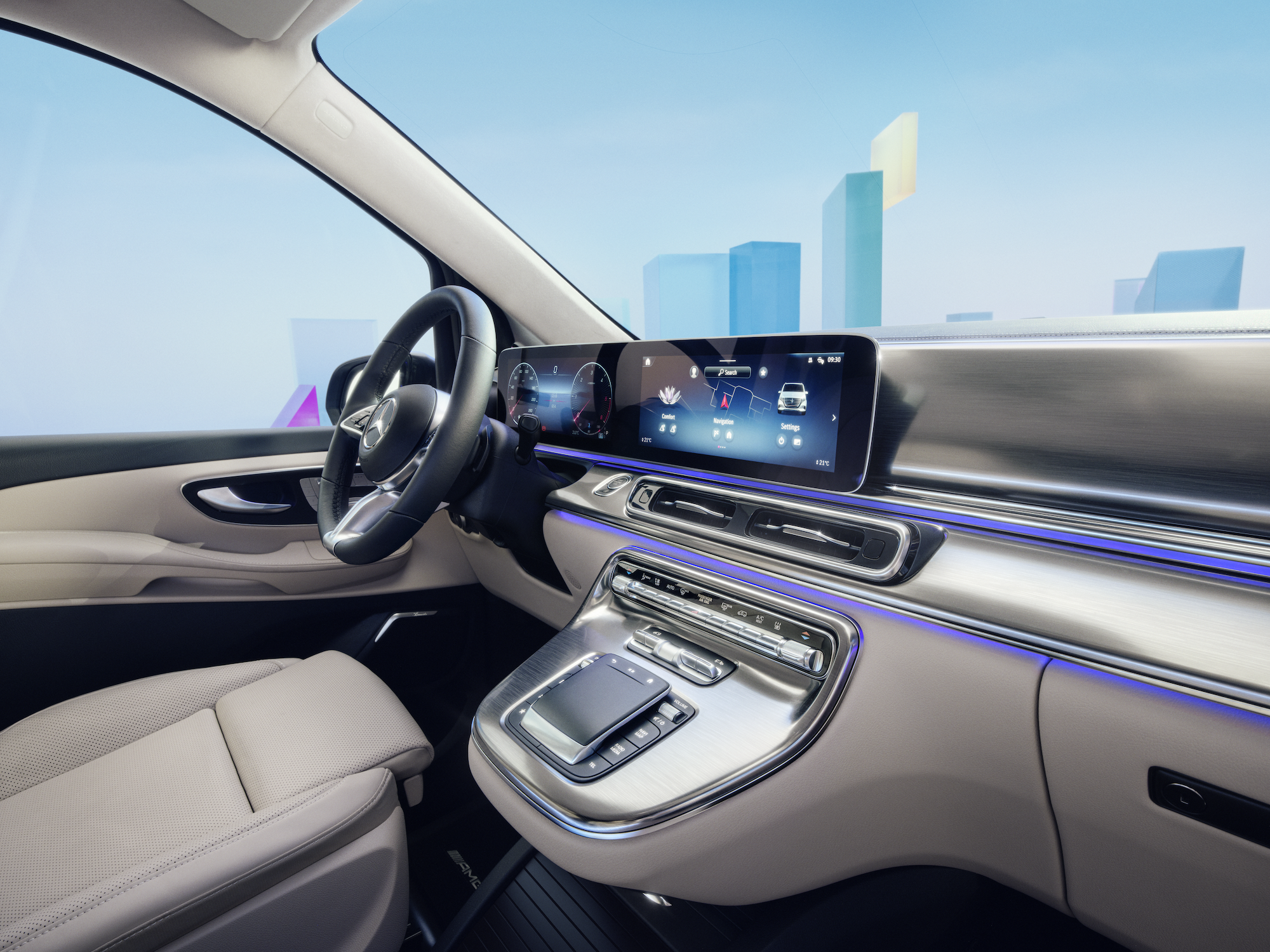 V-Class Van Dashboard Interior View V-Class Van Dashboard Interior View