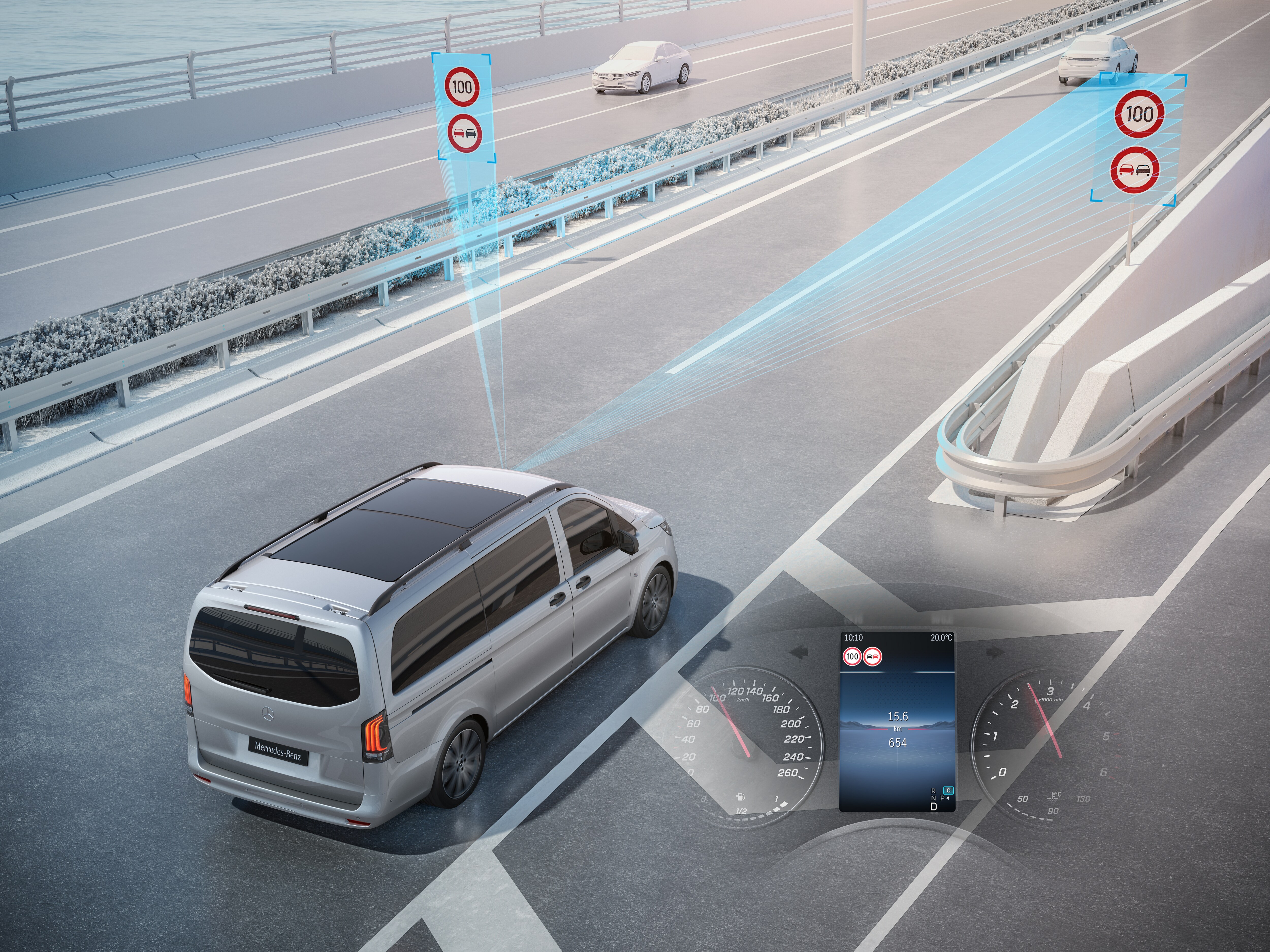 Keep an eye on applicable speed limits more easily.