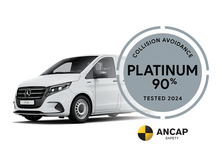 ANCAP PLATINUM safety rating eVito Panel Van ANCAP PLATINUM safety rating eVito Panel Van