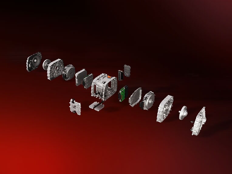 The High Performance Electric Drive Unit (HP.EDU) with axial flux motors of the new AMG.EA by Mercedes-AMG.