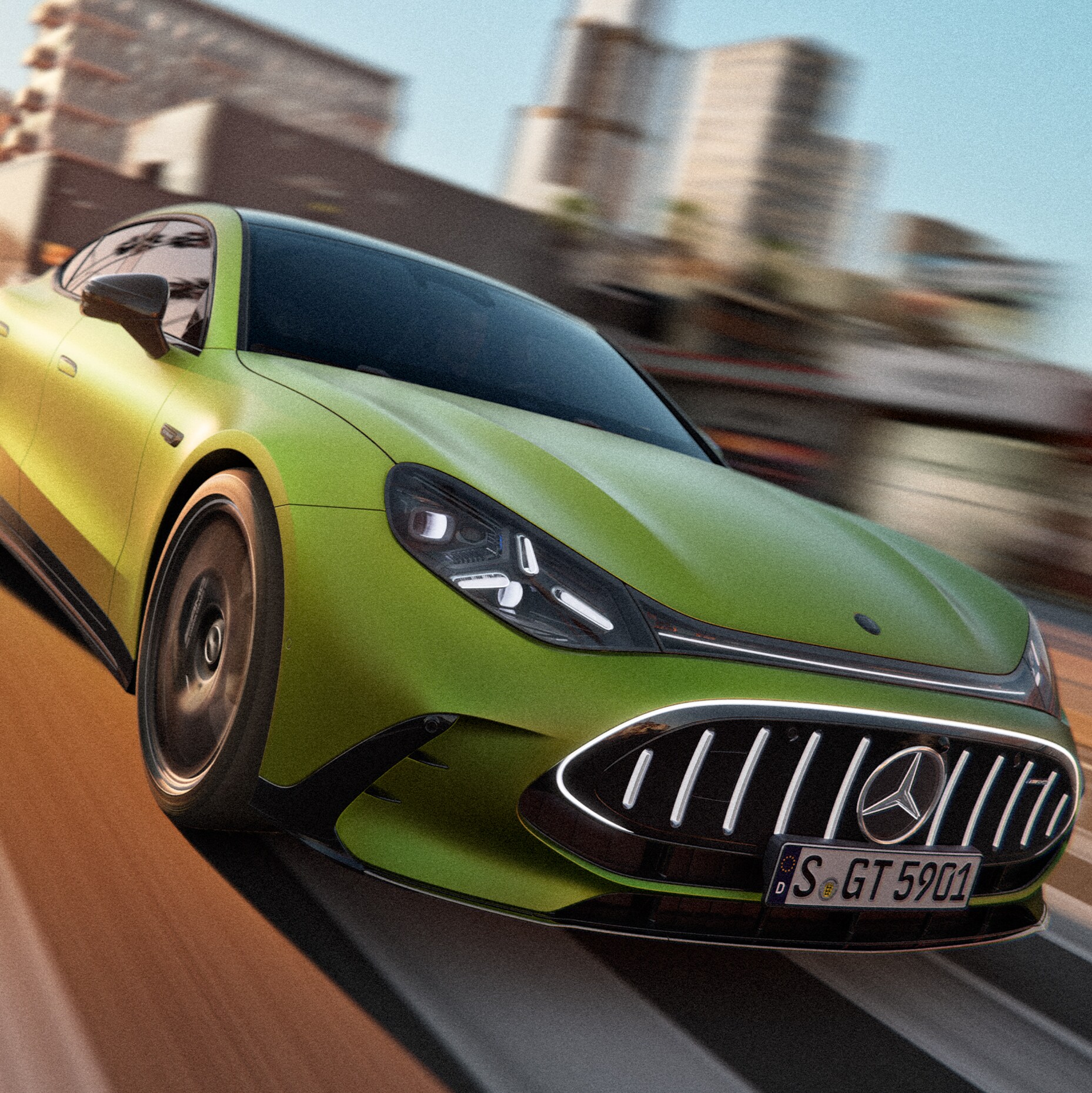 The all new Mercedes-AMG GT 4-Door Coupé.