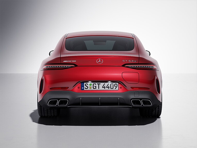 The Mercedes-AMG GT 63 S E PERFORMANCE with AMG Carbon-Fibre Package.