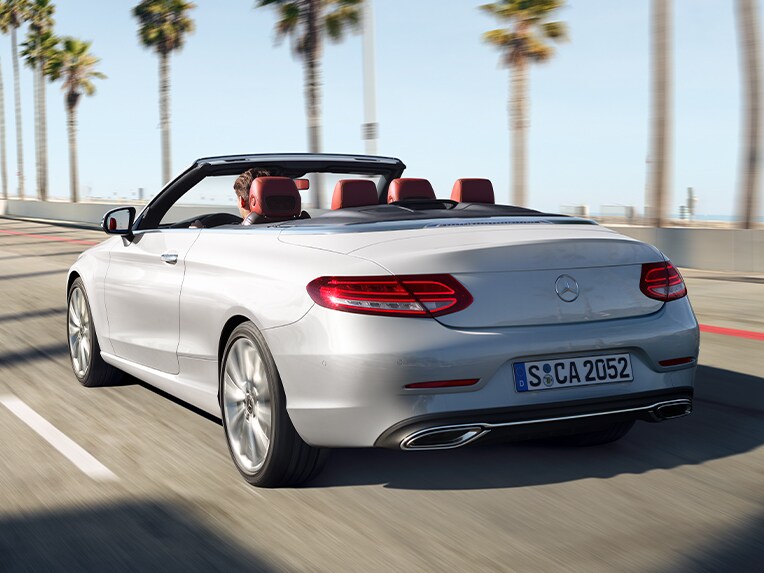 A rear view of the Mercedes-Benz C-Class Cabriolet.