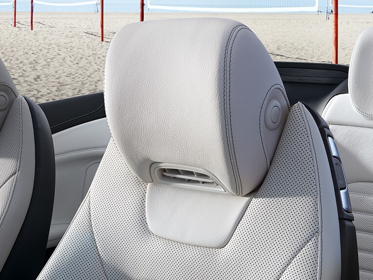 The AIRSCARF neck-level heating system for the Mercedes-Benz C-Class Cabriolet.