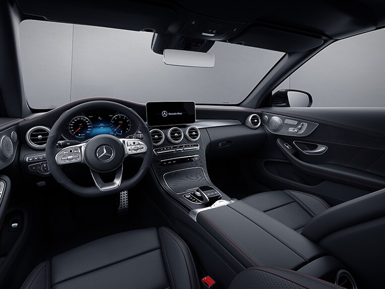 The C-Class Cabrio interior with AMG Line Plus.