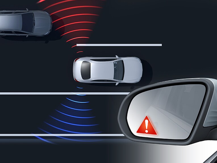 How Blind Spot Assist works in the Mercedes-Benz C-Class Coupé.