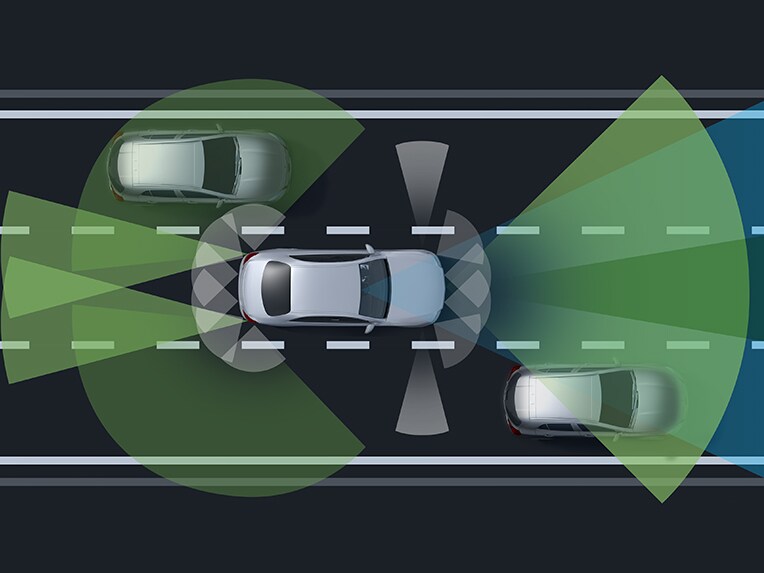How the Driving Assistance Package works in the Mercedes-Benz C-Class Coupé.