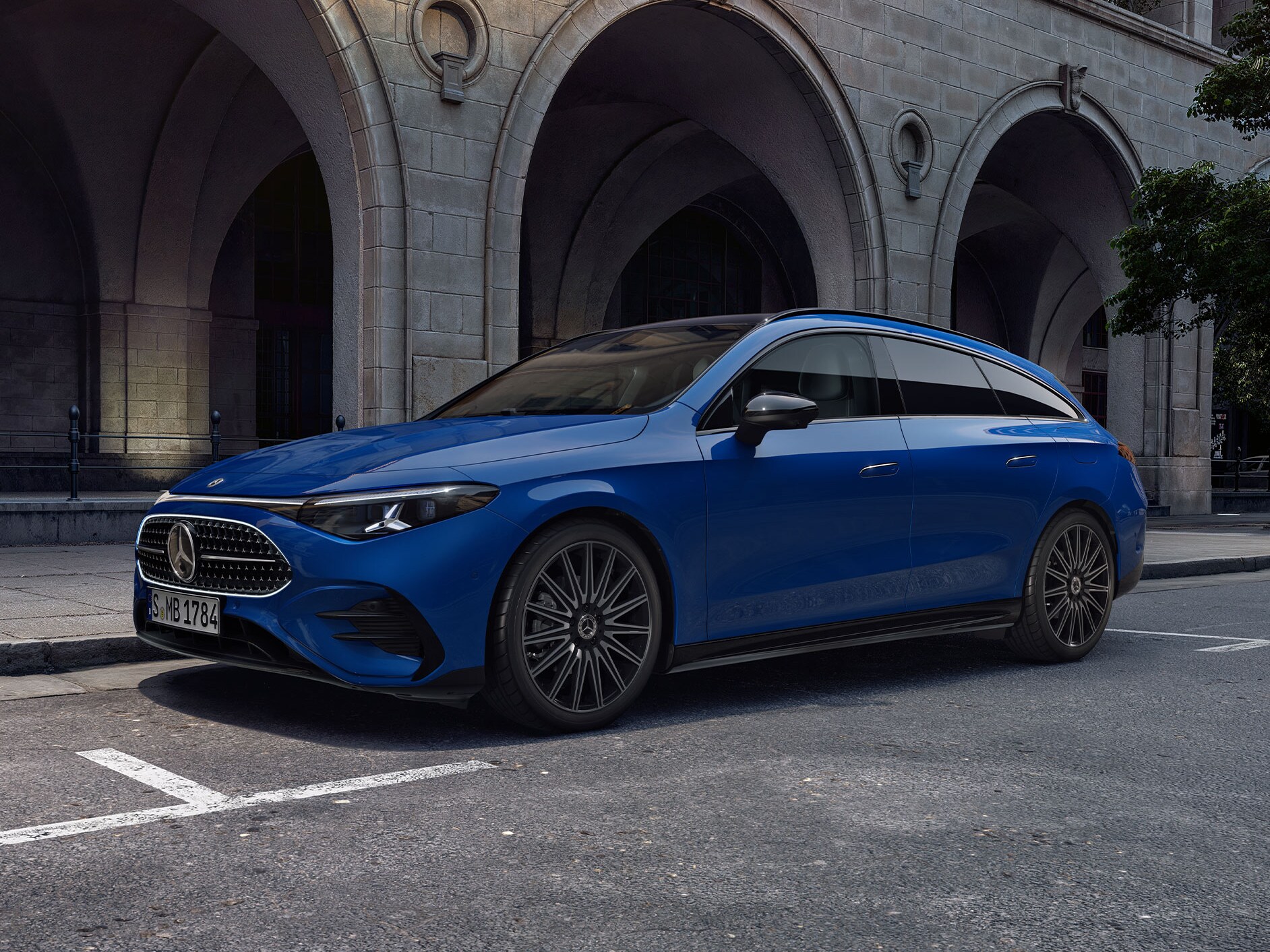 The CLA Shooting Brake with mild-hybrid technology.