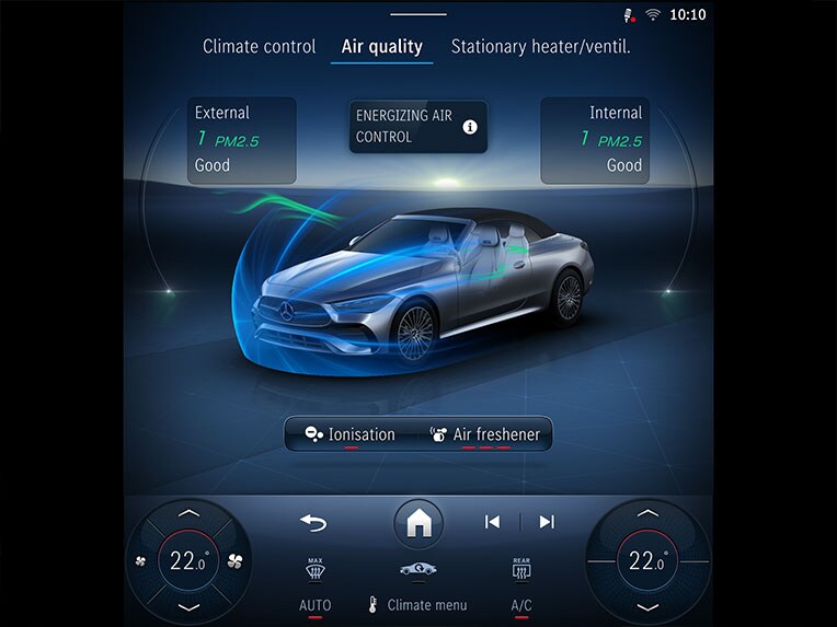 The ENERGIZING Package Plus in the CLE Cabriolet from Mercedes-Benz.