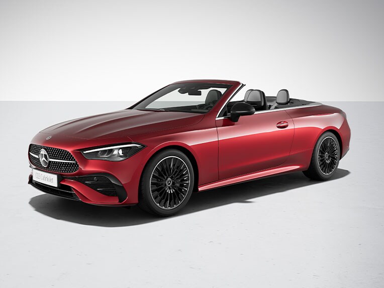 The AMG Line in the CLE Cabriolet sports car from Mercedes-Benz.